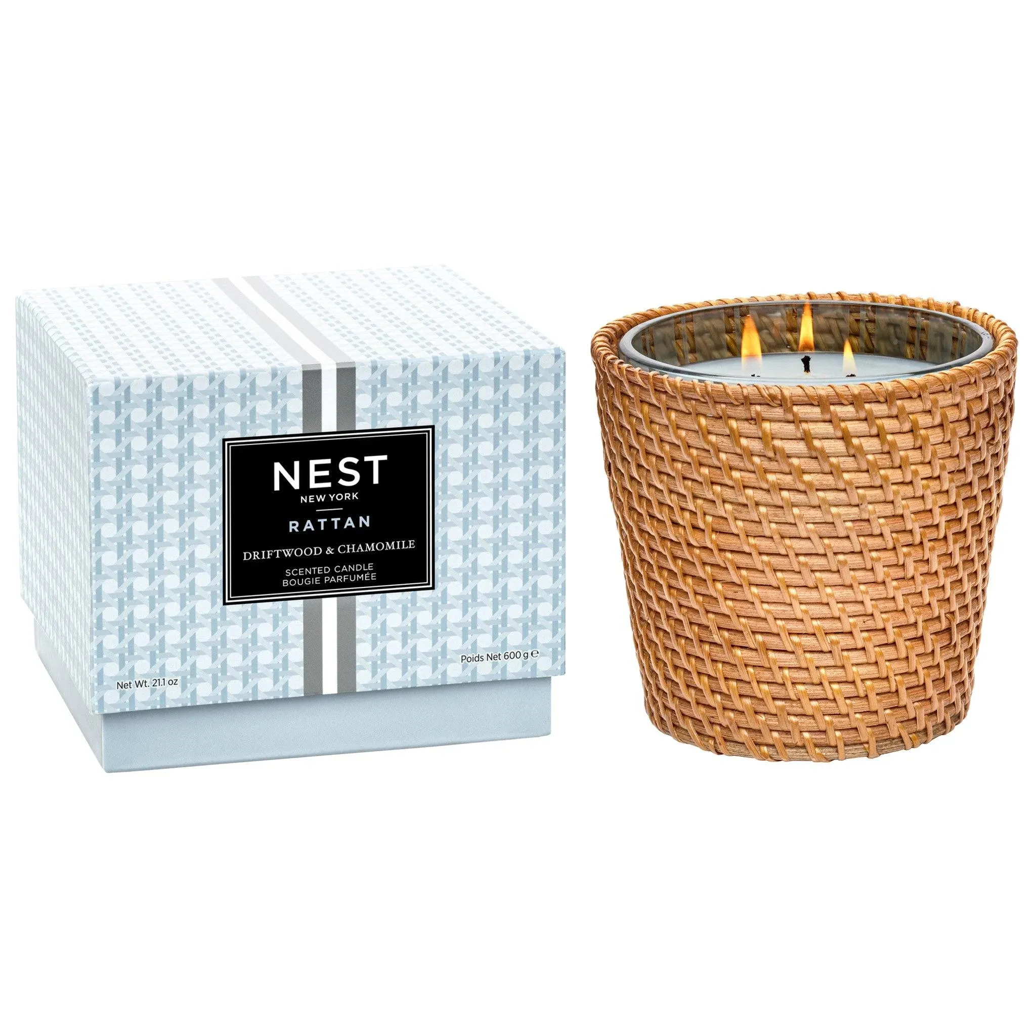 Rattan Driftwood and Chamomile Classic Candle, 8.1 oz.