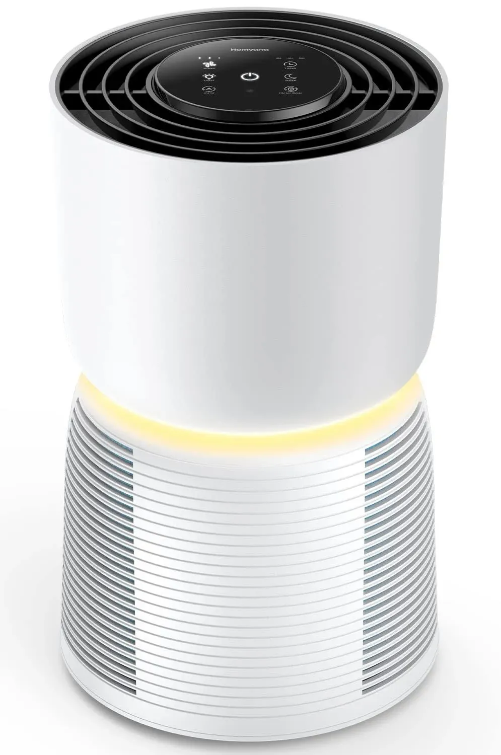 Homvana H201 Air Purifier, True HEPA Level 6 Filter, 360° Filtration Cleaner US Plug