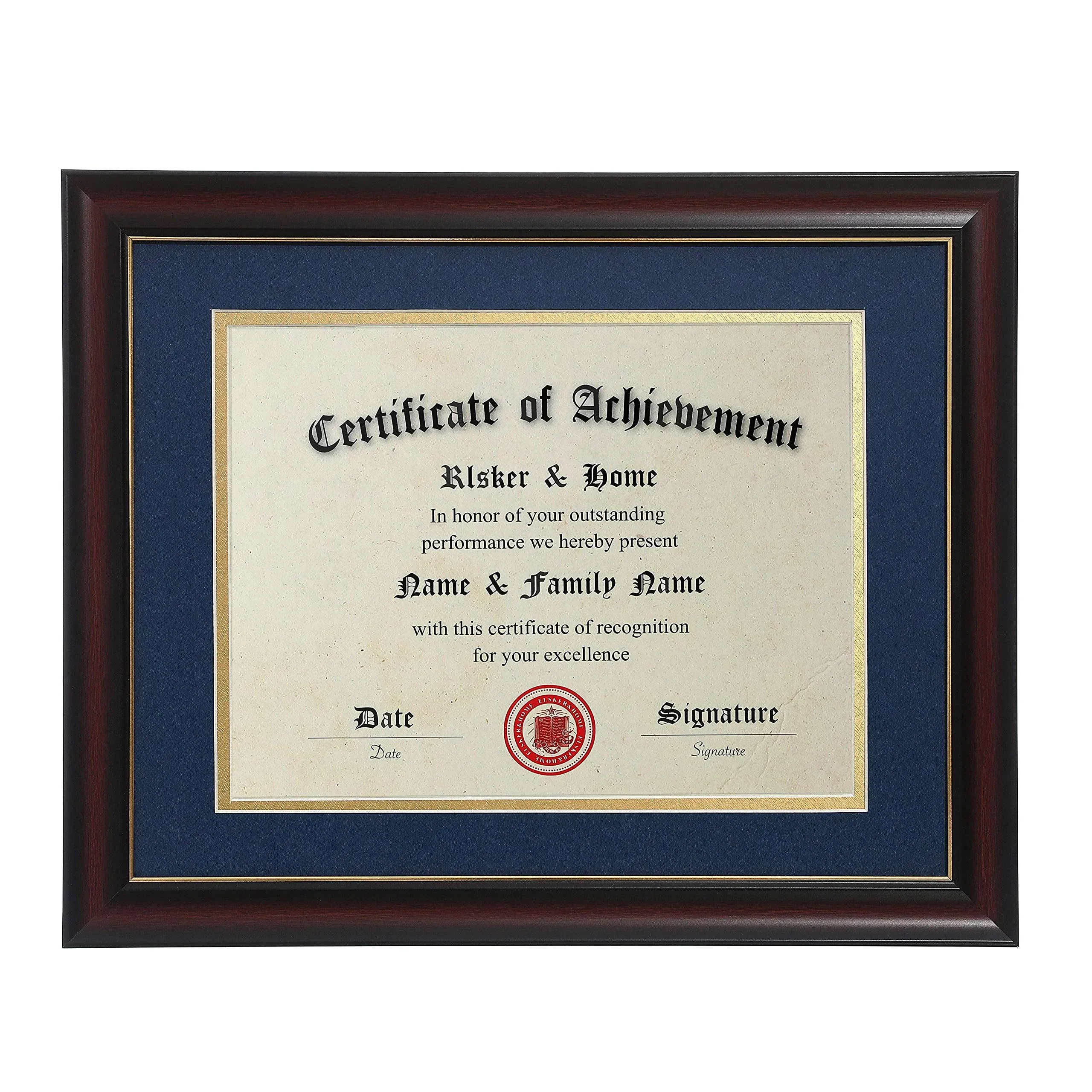 8.5X11 Diploma Frames with MatClassic Cherry Wood8.5X11 Inch with Mat or 11X14