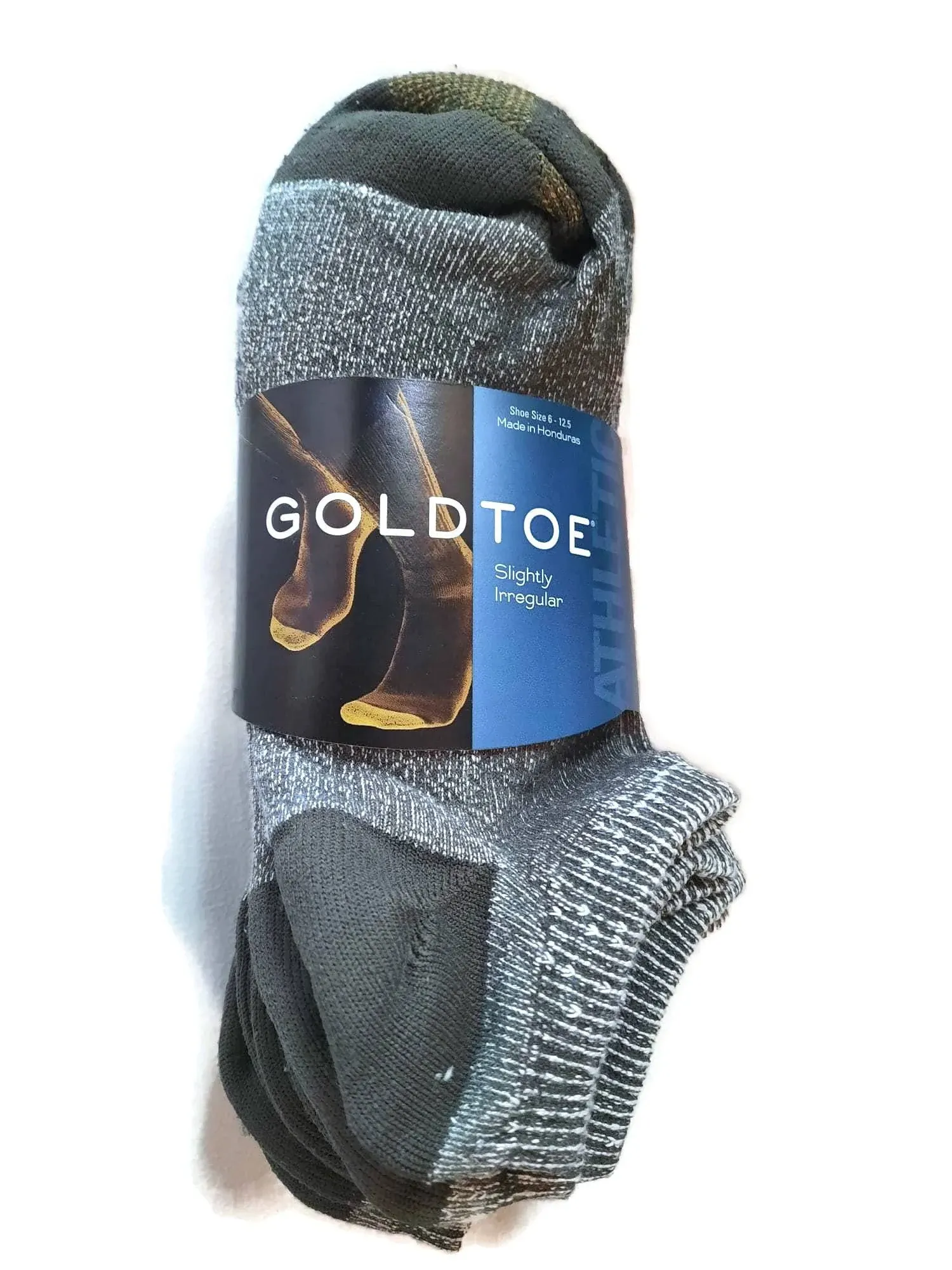 Gold Toe Men's Socks No Show 6-Pack Liner Breathable Soft Cotton Blend Slightly Irregular Brown Heather, Size: Shoe 6-12.5