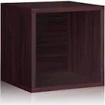 Way Basics Stackable Large Storage Cube, Espresso