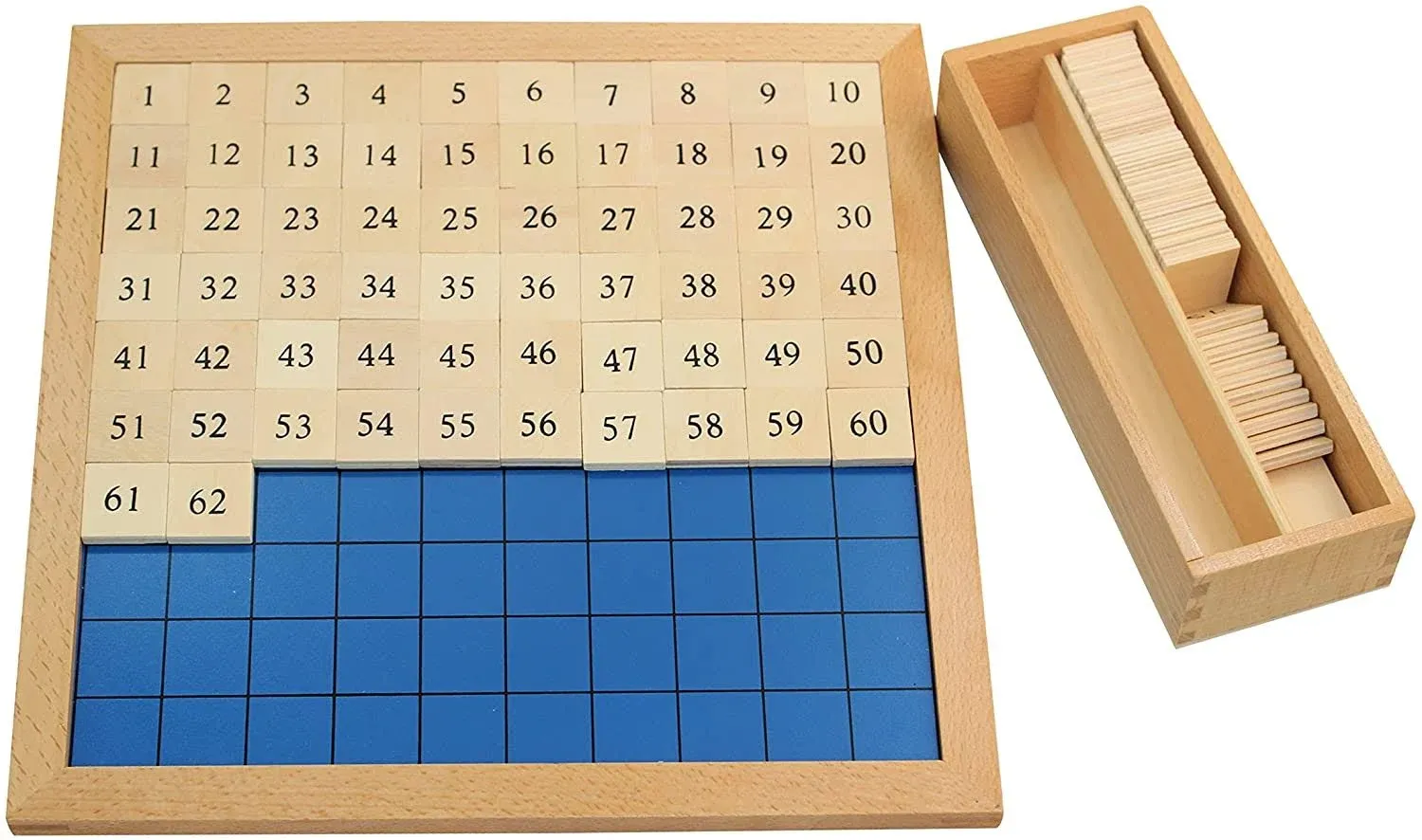 Montessori Toys for 3+ Year Old Hundred Board, Consecutive Counting Numbers 1-100 for Learning & Educational Toy- Math Games Board,Montessori Math Materials for Large Size 13.7" X 13.7 "X 0.4"