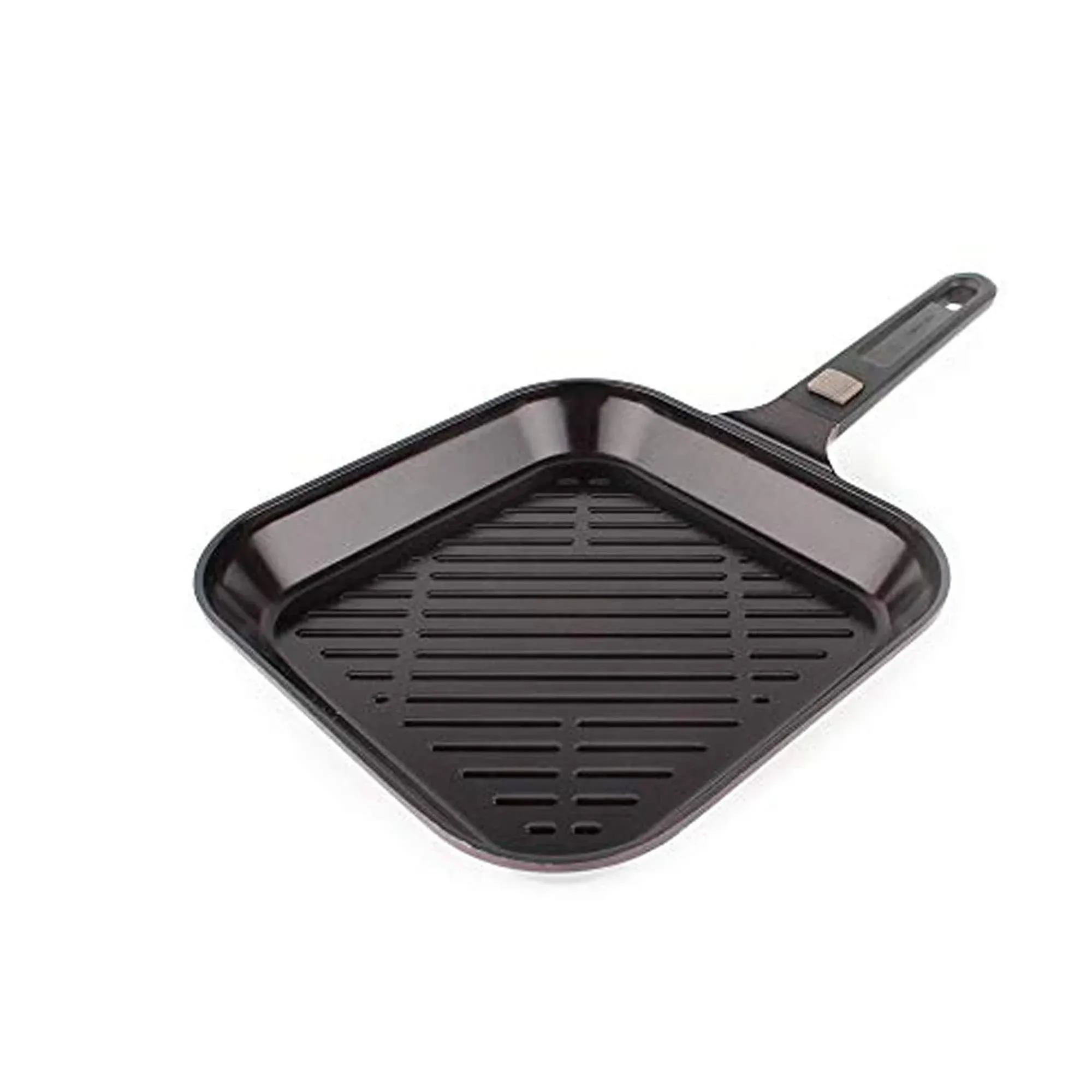 Neoflam MyPan 11-inch Red Ceramic Nonstick Detachable Handle Grill Pan