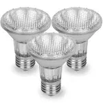 12Vmonster par 20 3 Pack FL25 50PAR20/FL 50 Watt Halogen Spot Light Bulb Replacement 120V 130V Base Flood Beam Lighting Range Hood Oven PAR20