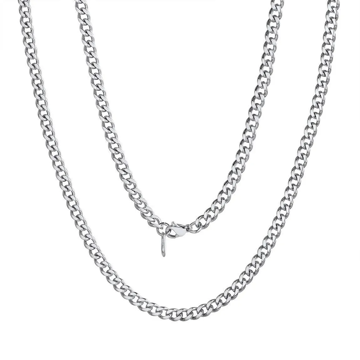 ChainsPro Stainless Chain Necklace for Men 24inch Curb Link Jewelry Boyfriend ...