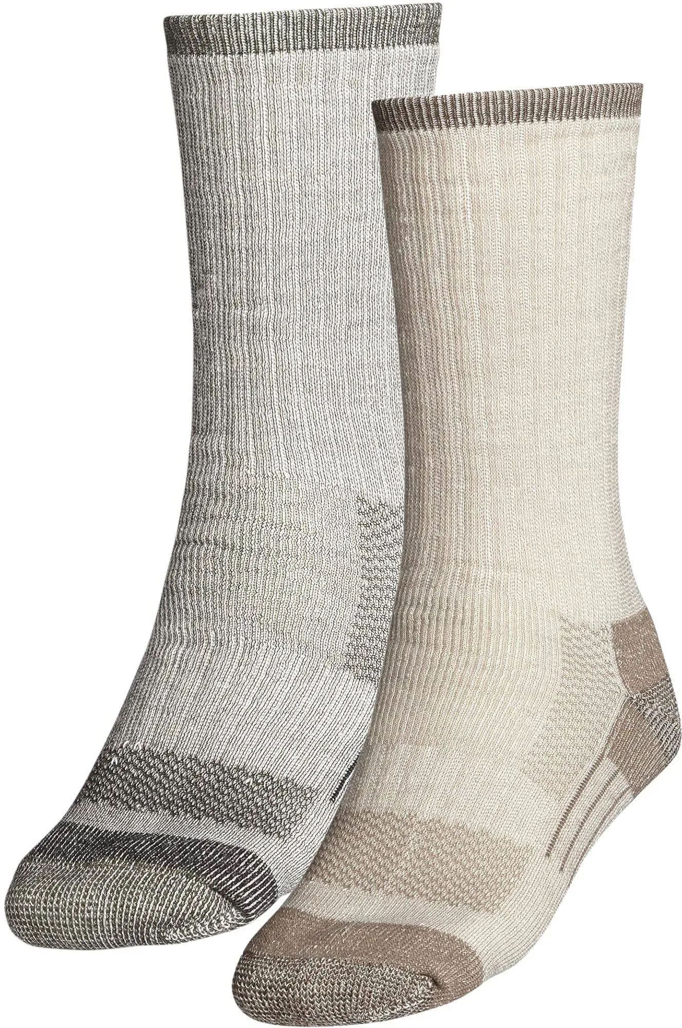 Alpine Design Merino Hiker Socks - 2 Pack, Men's, Medium, Brown