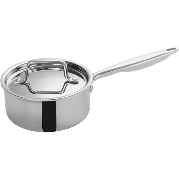 Winco TGAP-2 Tri-Ply Stainless Steel 1.5 Qt. Sauce Pan with Cover