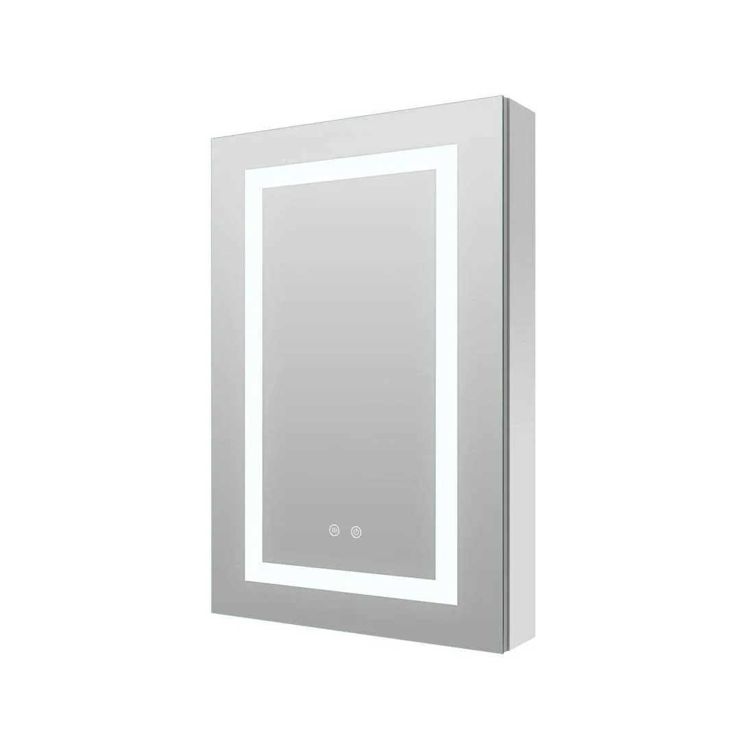 Orren Ellis 1DBB35D5739244FC8A9962C92B3BD83B 30" H Recessed or Surface LED Mirror ...