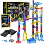 National Geographic Glowing Marble Run 80 Piece Construction Set