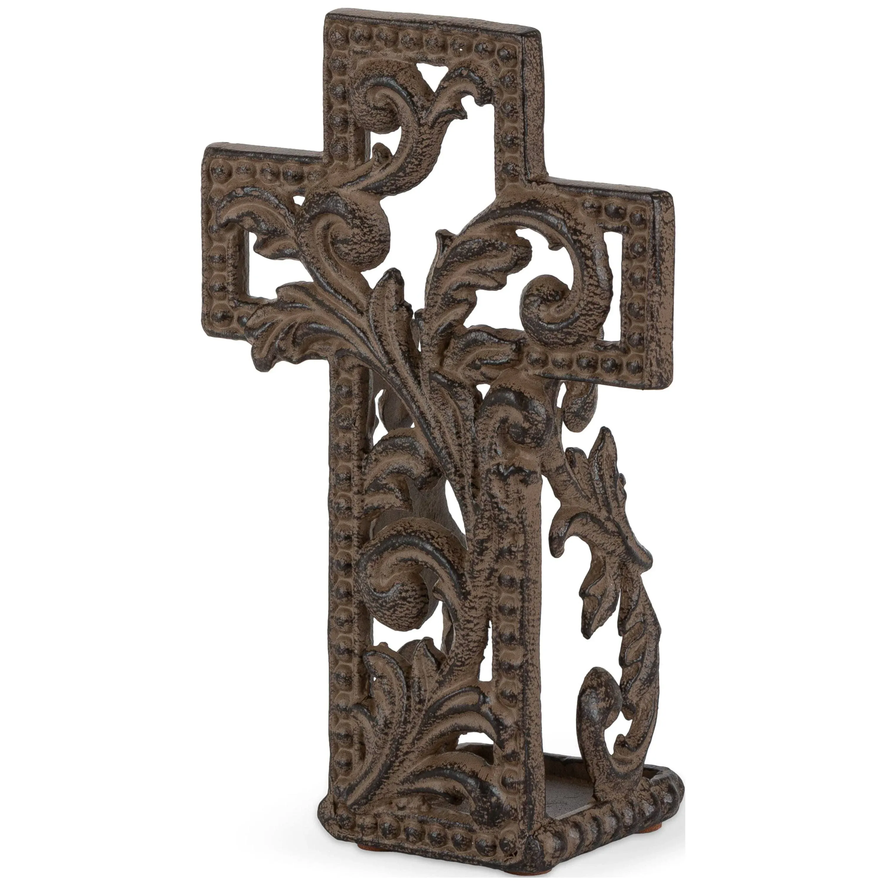 GG Collection Metal Acanthus Cross Votive