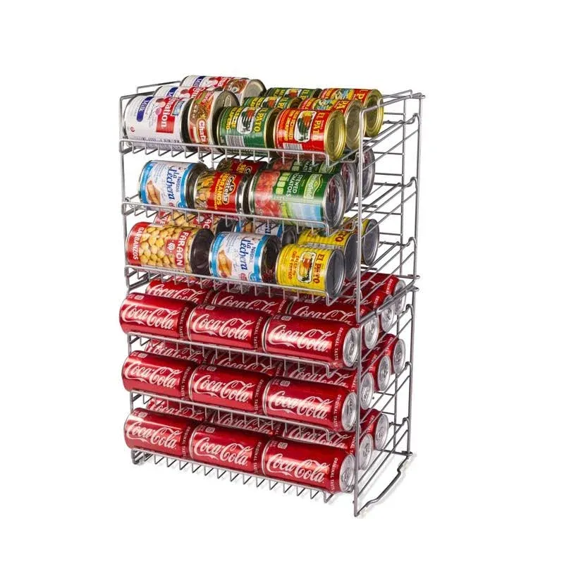 Atlantic Double Canrack - Can Food Kitchen Organizer - Silver