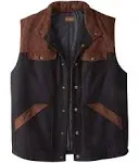 Boulder Creek by KingSize Men's Big & Tall Plaid Multi-Pocket Vest