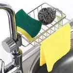 Faucet Rack for Kitchen Sink Sponge Caddy - Bathroom Sink Faucet Sponge Holder ...