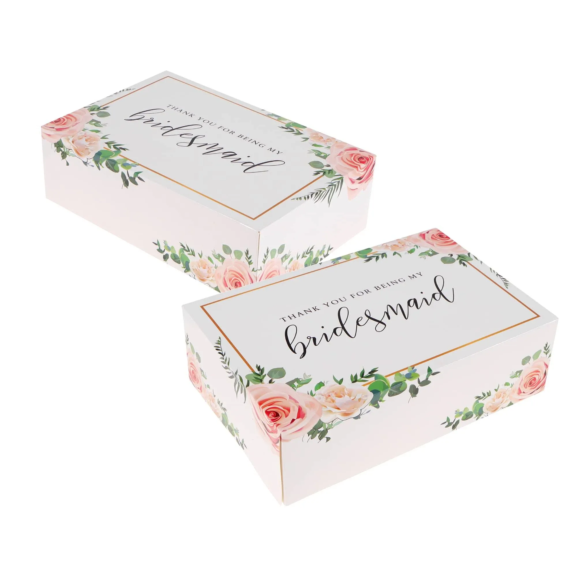 Thank You for Being My Bridesmaid Box Set (Floral) 10 Pack