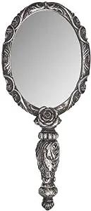 The Vault Alchemy of England Halloween Haunted Baroque Rose Hand Mirror