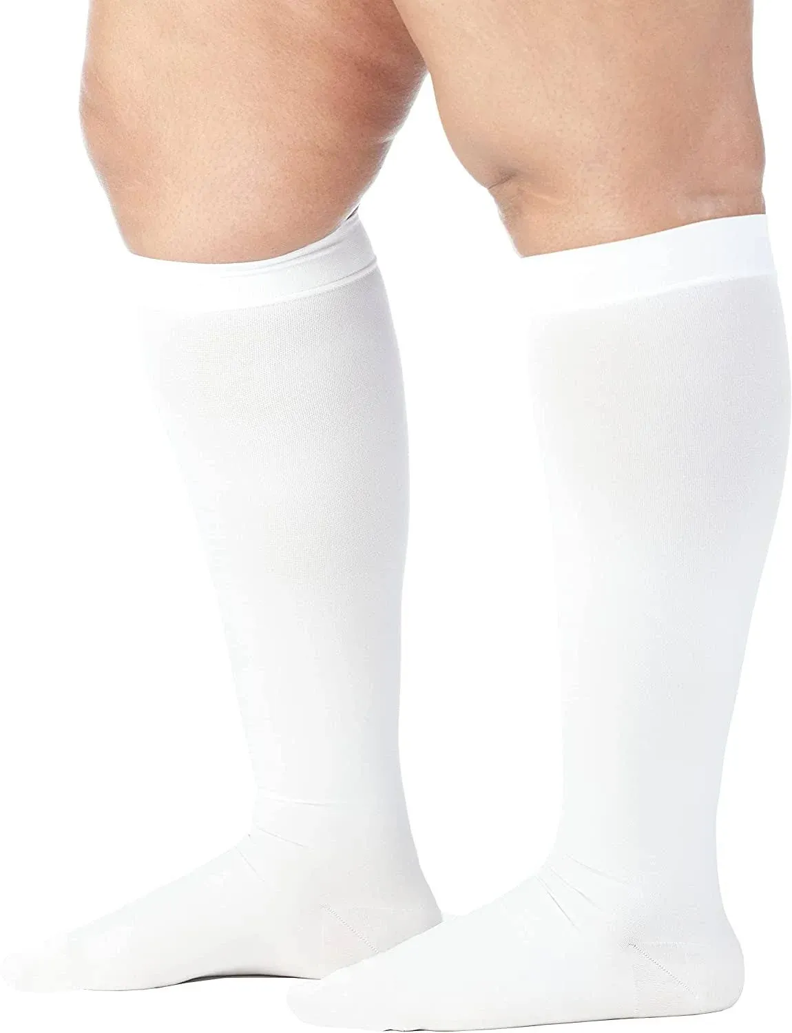 Mojo Compression Socks 2XL Made in USA 20-30mmHg - Opaque Knee-Hi - Closed Toe ...