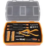 DNA Motoring TOOLS-00035 DNA Motoring TOOLS-00035 Orange Repair Tool Set, Screwdriver kit, Ratchet Bit Drive with Bits and additional 2 Pliers