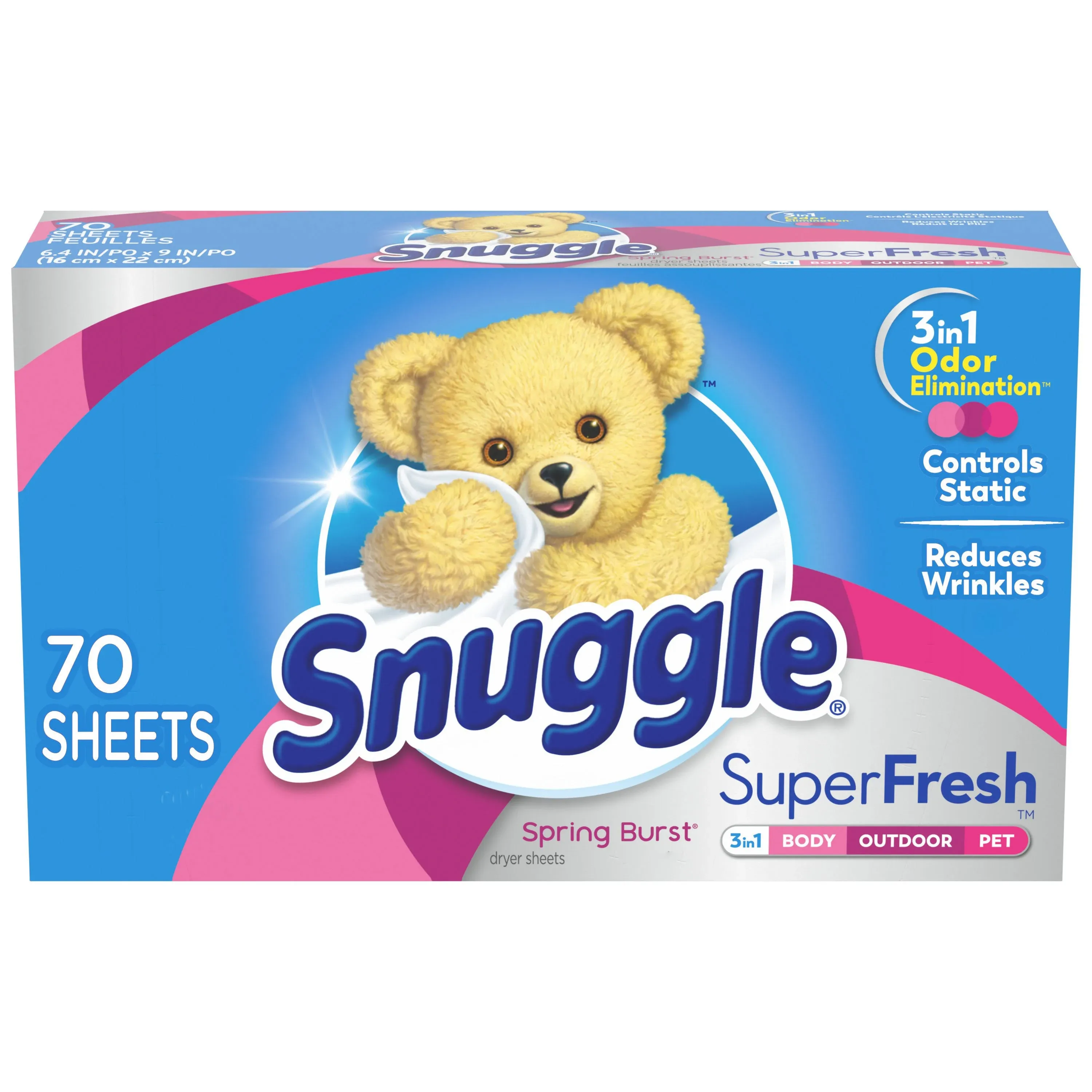 Snuggle Fabric Conditioner Sheets Super Fresh Spring Burst 70 ct