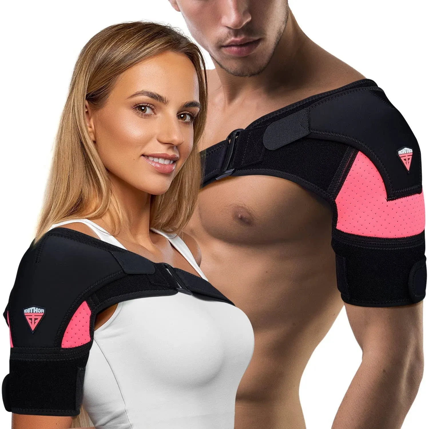 FIGHTECH Shoulder Brace for Torn Rotator Cuff Shoulder Pain Relief, Support and Compression