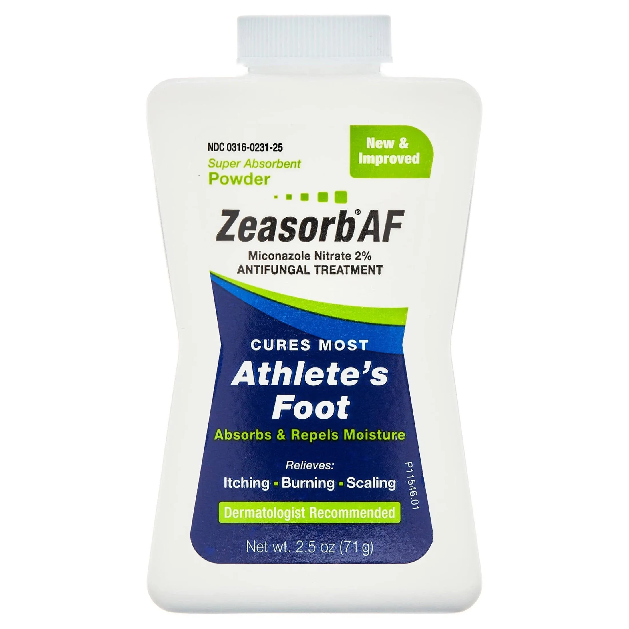 Zeasorb-Af, Zeasorb AF Antifungal Treatment Super Absorbent Powder, 2.5 Oz