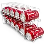 Sorbus White 12 Soda Can Beverage Dispenser Rack