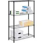 Honey-Can-Do 4 Tier Shelving Unit - 350lb,Black