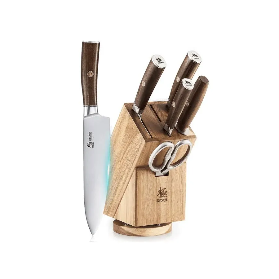 KYOKU 7-Piece Knife Block Set