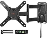 Perlegear Lockable RV TV Mount for 13–42 inch TVs up to 44 lbs, Full Motion RV TV Wall Mount with Swivel, Tilt, Pull Cord Lock, RV TV Mount for Camper, RV, Motorhome, Max VESA 200x200mm, PGLRVF2