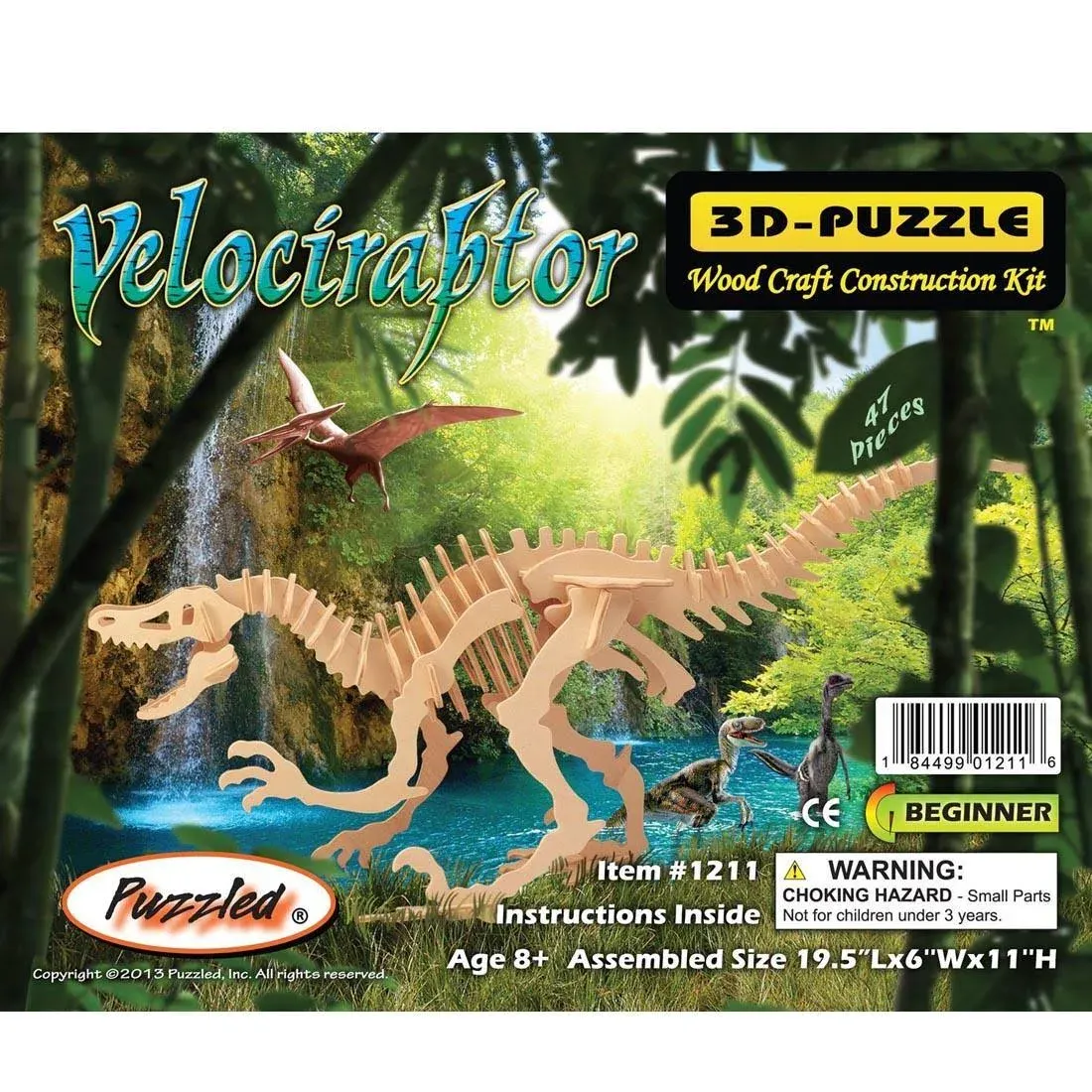 Puzzled Velociraptor 3D Puzzle