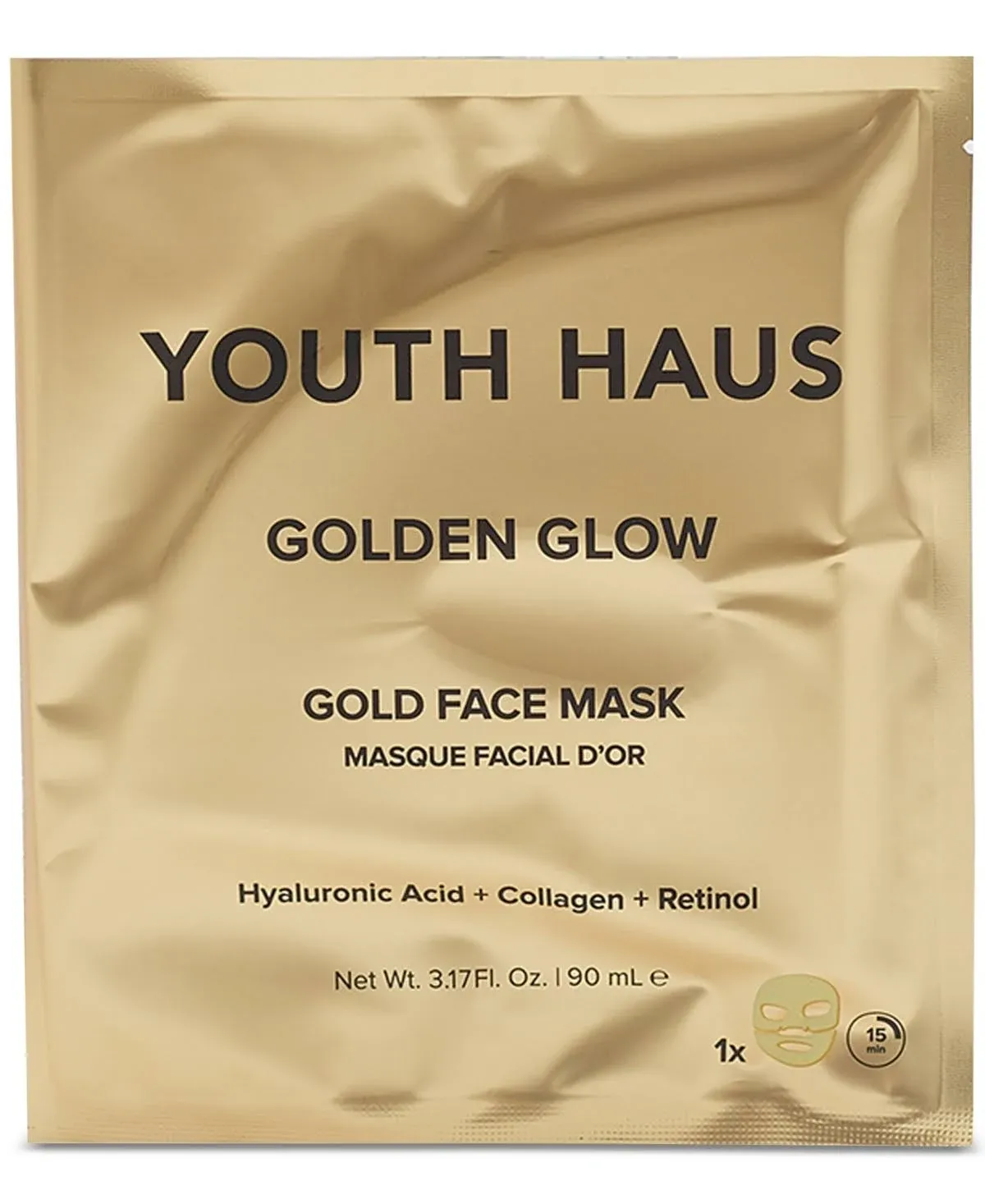 Youth Haus Golden Glow Gold Face Mask