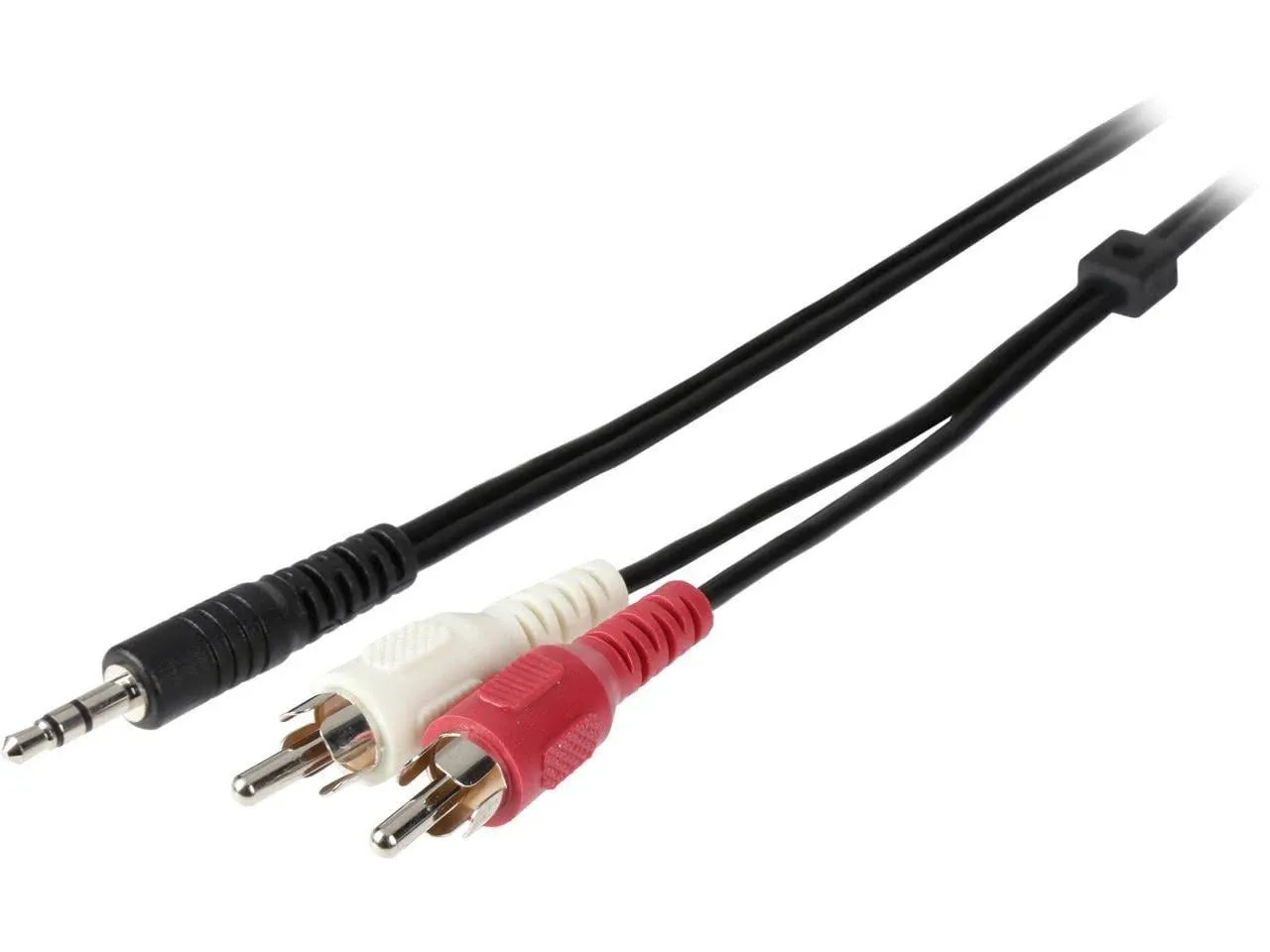 Tripp Lite 3.5mm Mini Stereo to Two RCA Audio Y Splitter Adapter Cable (3.5mm M to 2x RCA M), 6-ft.(P314-006)