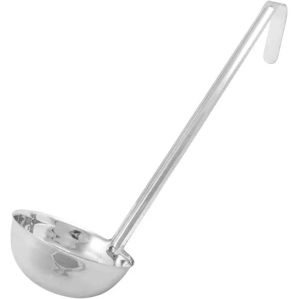 Winco LDIN-12, 12 Oz 11-Inch One Piece Stainless Steel Water Ladle, NSF