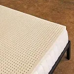 100% Organic Natural 1&#034; Latex Foam Mattress Topper Pure Green Soft Firmness New