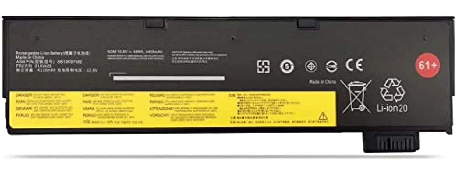 61+ 61 01AV423 01AV425 T470 T580 T480 P52S Battery Replacement for Lenovo ThinkPad P51S 01AV490 T570 A475 A485 TP25 4X50M08810 01AV422 01AV424 01AV452 SB10K97579 SB10K97580 4X50M08812 01AV427 Laptop.