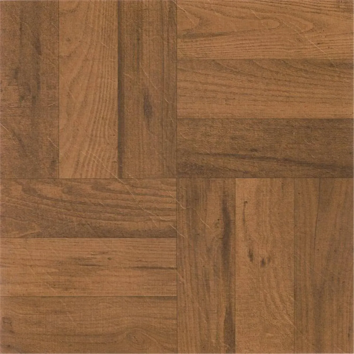 Achim Tivoli 3 Finger Med. Oak Parquet 12x12 Self Adhesive Vinyl Floor Tile - 45