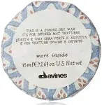 Davines More Inside This Is A Strong Dry Wax (For Defined Mat Textures) 75ml/2.69oz