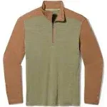 Smartwool Classic Thermal Merino 1/4-Zip Base Layer - Men's Winter Moss / Fox Brown M