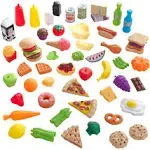 KidKraft 65-Piece Plastic Play Food Set for Play Kitchens