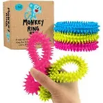 Impresa 3-Pack Spiky Sensory Rings from The Original Monkey Noodle, Fidget Bracelet for Kids with Unique Needs, Fosters Creativity, Focus and Fun-Great for Classrooms, Home & Playtime Age 3+