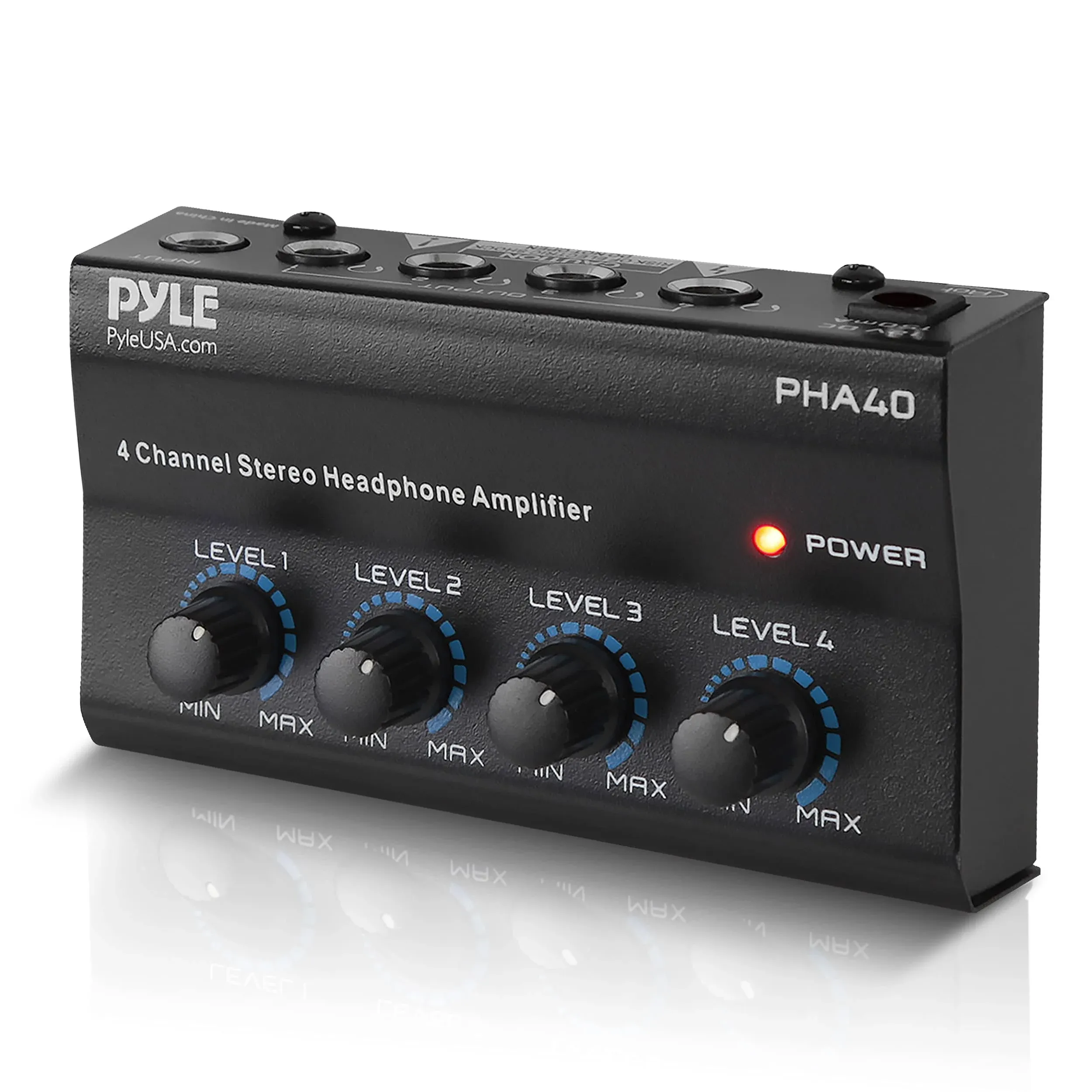 Pyle - PHA40 - 4-Channel Stereo Headphone Amplifier