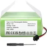 FirstPower 14.4V 2800mAh Replacement Battery - Compatible with Ecovacs Deebot N79 N79s Dn622 & Eufy RoboVac 11, 11s, 11S Max, 12, 15c, 15C Max, 15T,