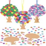 Fennoral 12 Pack Valentine&#039;s Day Craft Kits for Kids Make You Own Heart Tree 