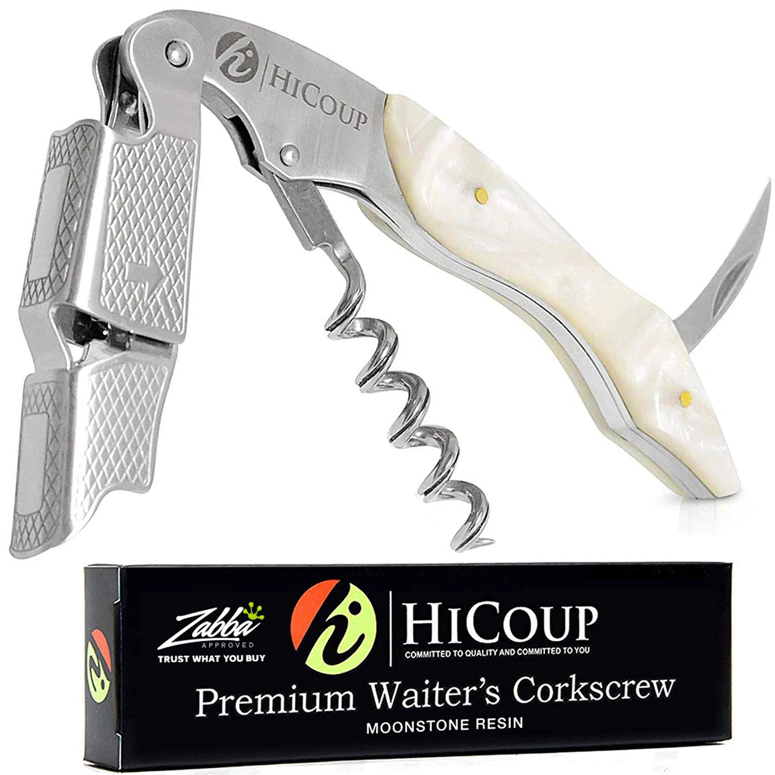 Hicoup Wine Opener - Professional Corkscrews for Wine Bottles W/Foil Cutter and 