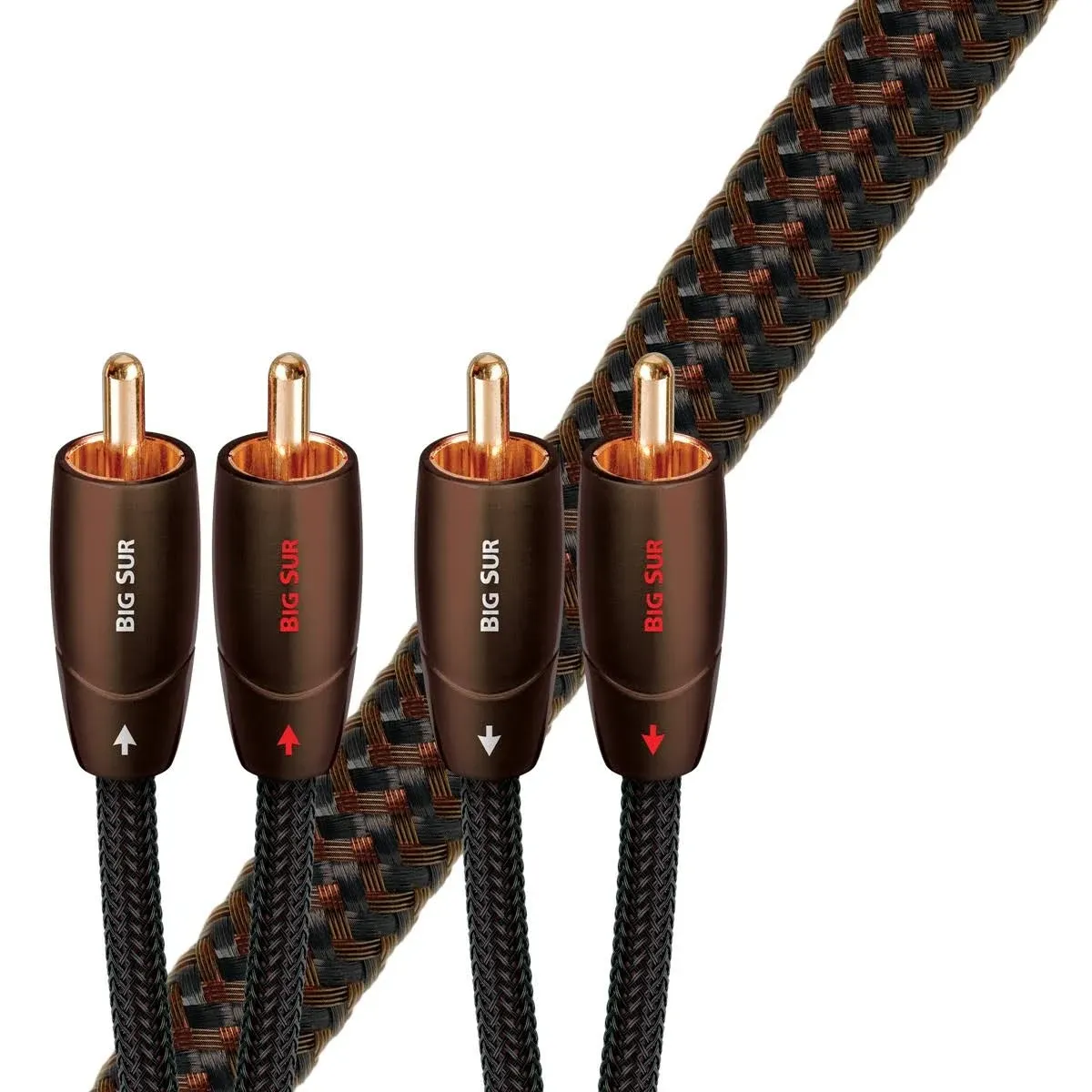 AudioQuest 2m Big Sur RCA Audio Cable 2 x RCA Black - Audio Cables (2 x RCA, 2 x RCA, Copper, 2 m, Black) (BIGSUR02R)