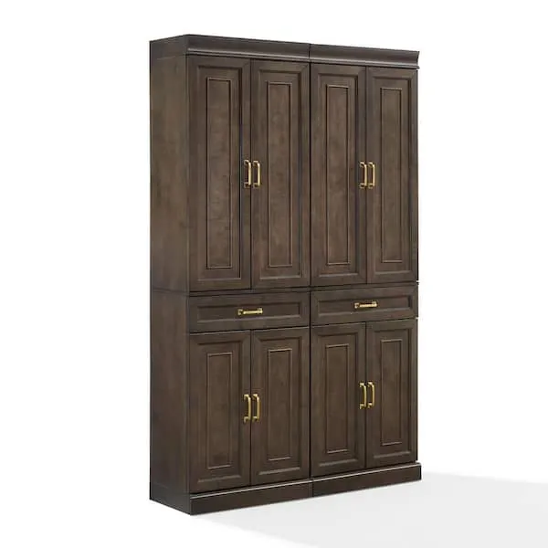 Crosley Stanton 2-Piece Kitchen Storage Pantry Cabinet Set