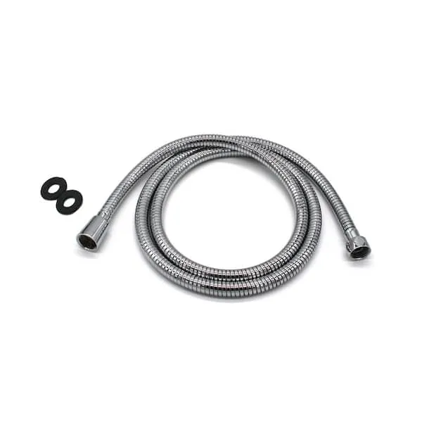 Westbrass D355E-26 60" to 82" Extra Long Extendable Reach Handheld Shower Hose, Polished Chrome