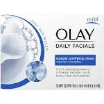 Olay Daily Deeply Clean 5-in-1 Water Activated Cleansing Face Cloths - 33 count