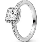 Pandora Timeless Square Sparkle Halo Ring Size 7