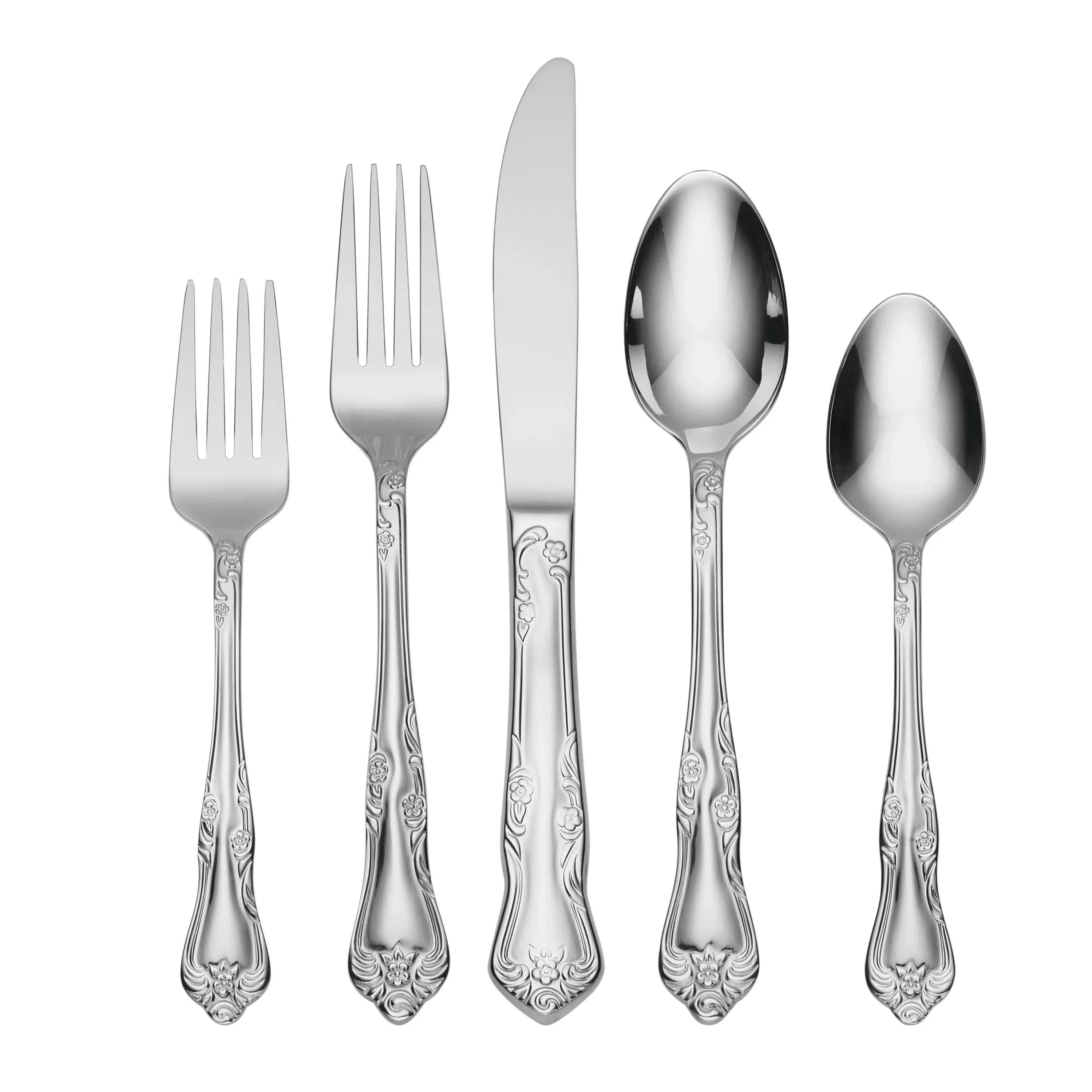 Oneida Azalea 45-Piece Flatware Set, Service for 8