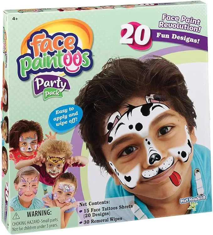 Playmonster Play Monster Face Paintoos, 4+, Party Pack